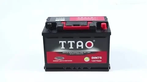 Bateria de carro sem manutenção de longa duração DIN75 de alta qualidade